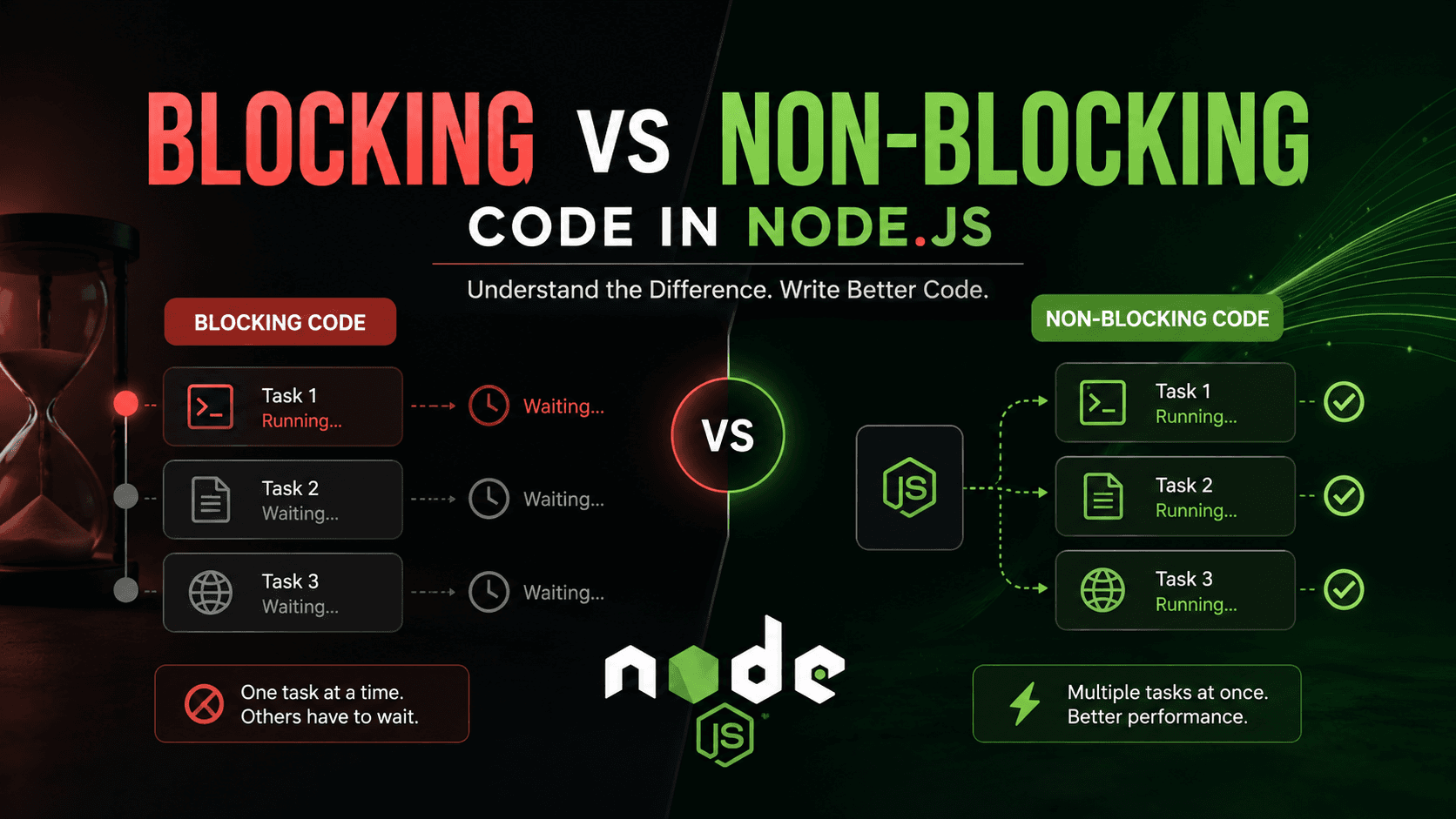 Blocking vs Non-Blocking Code in Node.js
